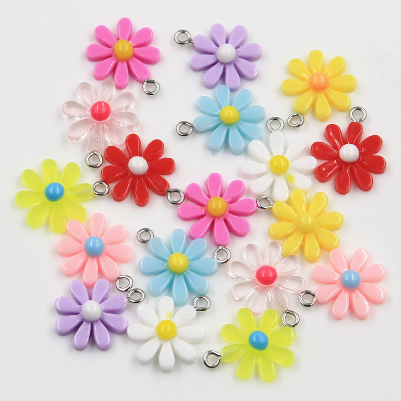 Flower Preservation Resin - 30 pz ciondoli fiore girasole margherita