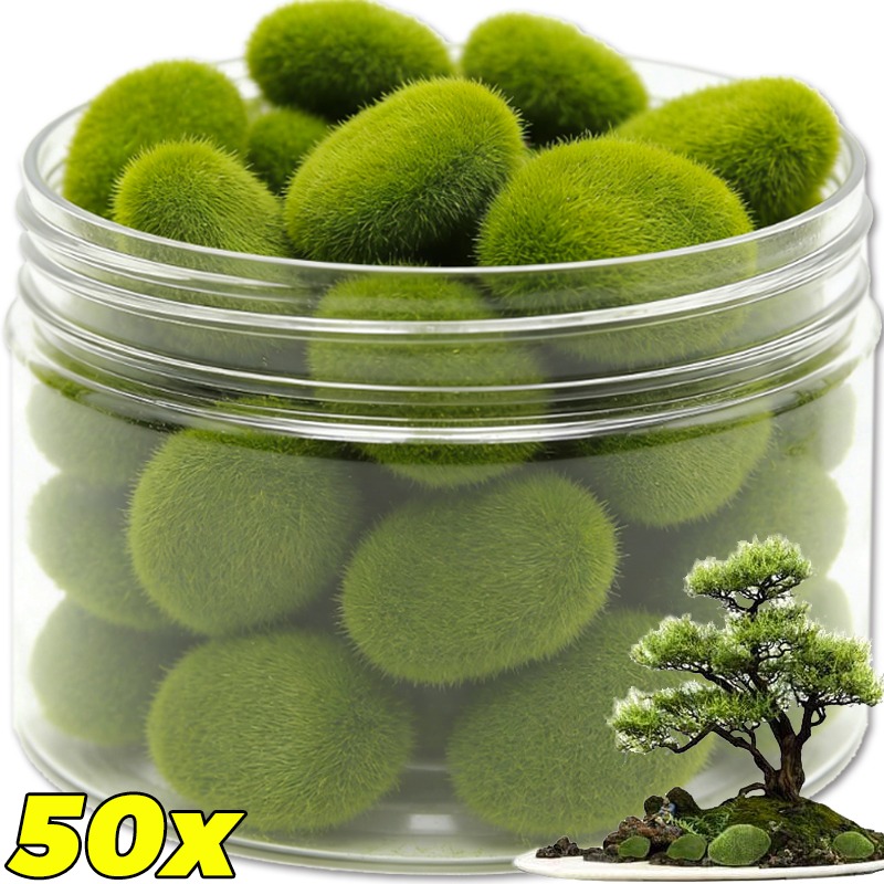 Terrarium Moss Art - 50/5 Pezzi Rocce di Muschio Artificiale