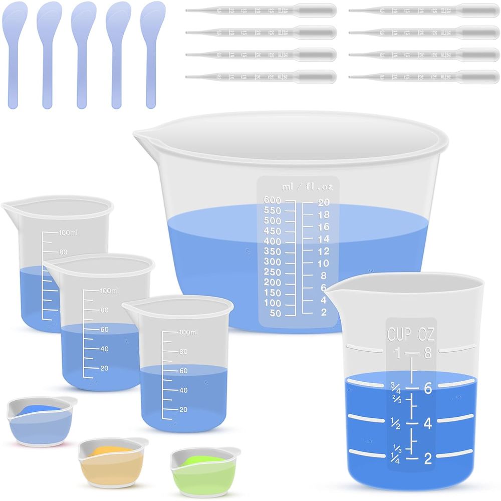 Mixing Cup Silicone - Tazze dosatrici in silicone per resina